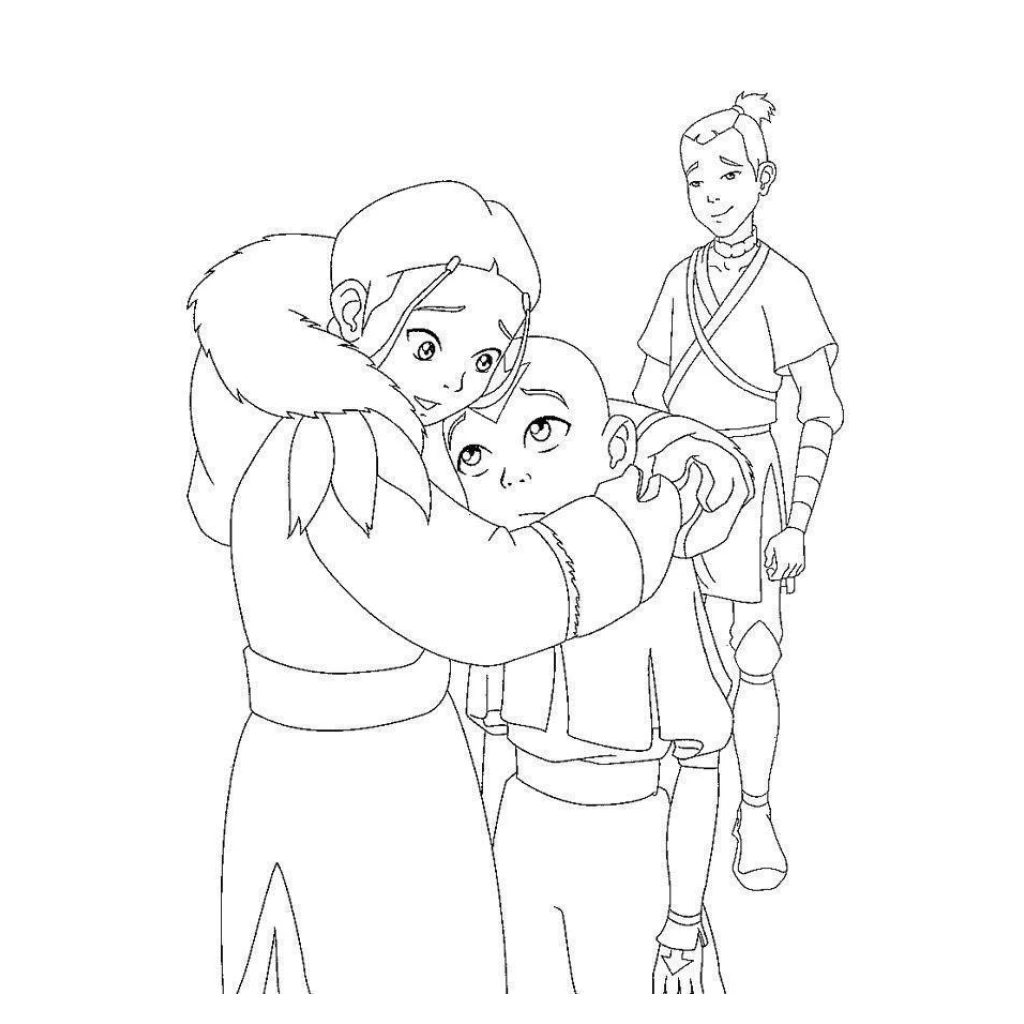 Avatar The Last Airbender coloring page to print for free