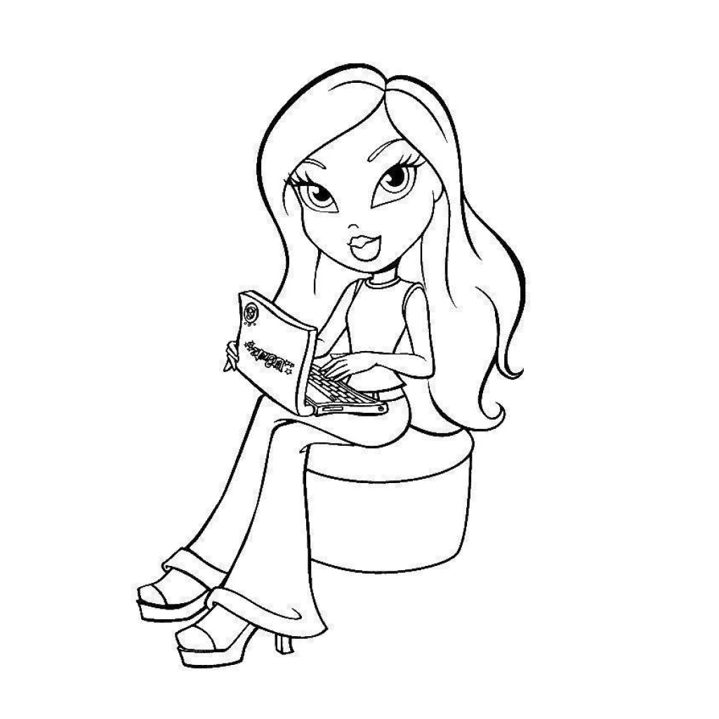 Desenho de Bratz Uma Designer Criativa para colorir e imprimir grátis