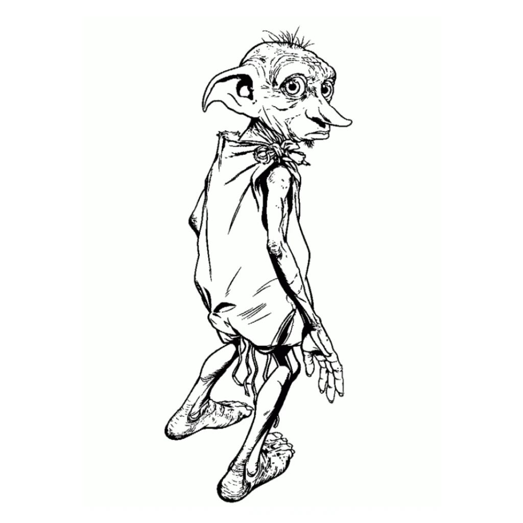 Desenho de Elfo Mágico para colorir e imprimir grátis