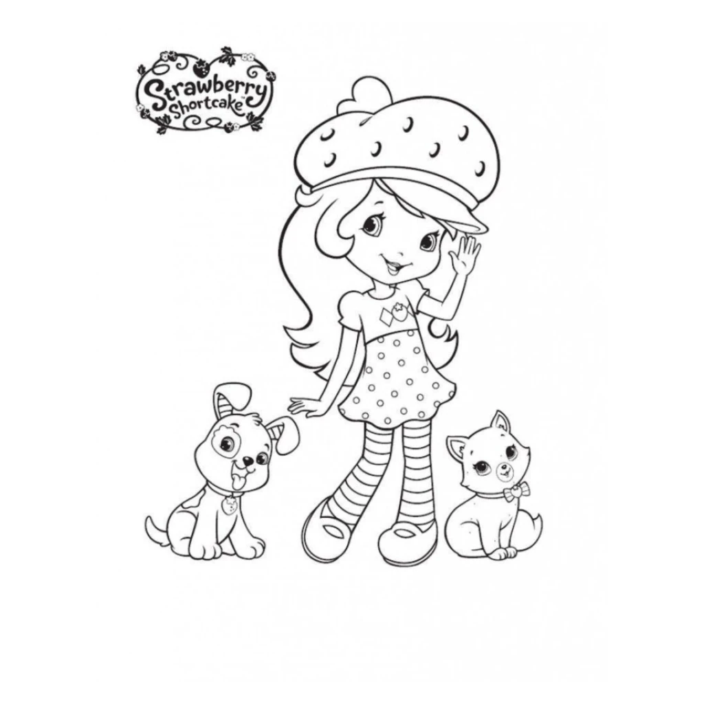 Desenho de Moranguinho E Seus Amigos para colorir e imprimir grátis