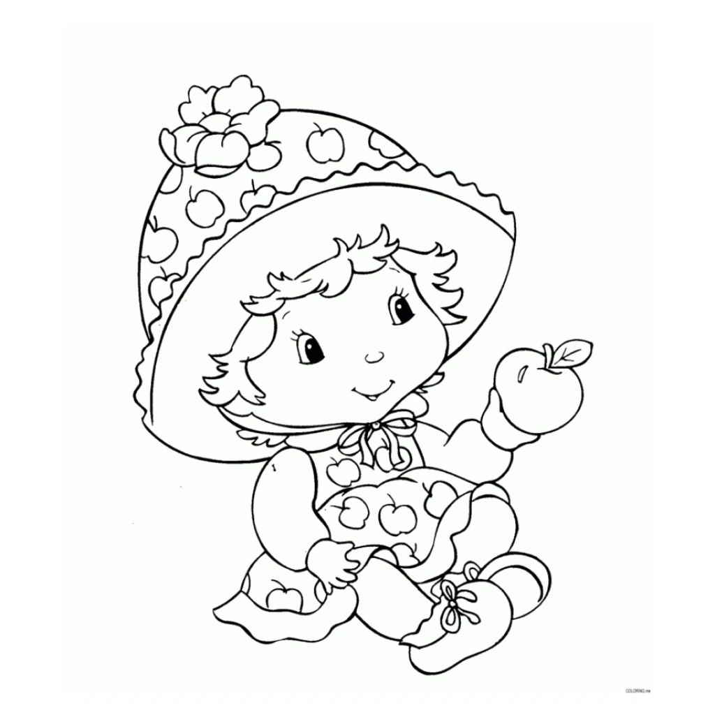 Dibujo de Fresa bebé para colorear e imprimir gratis