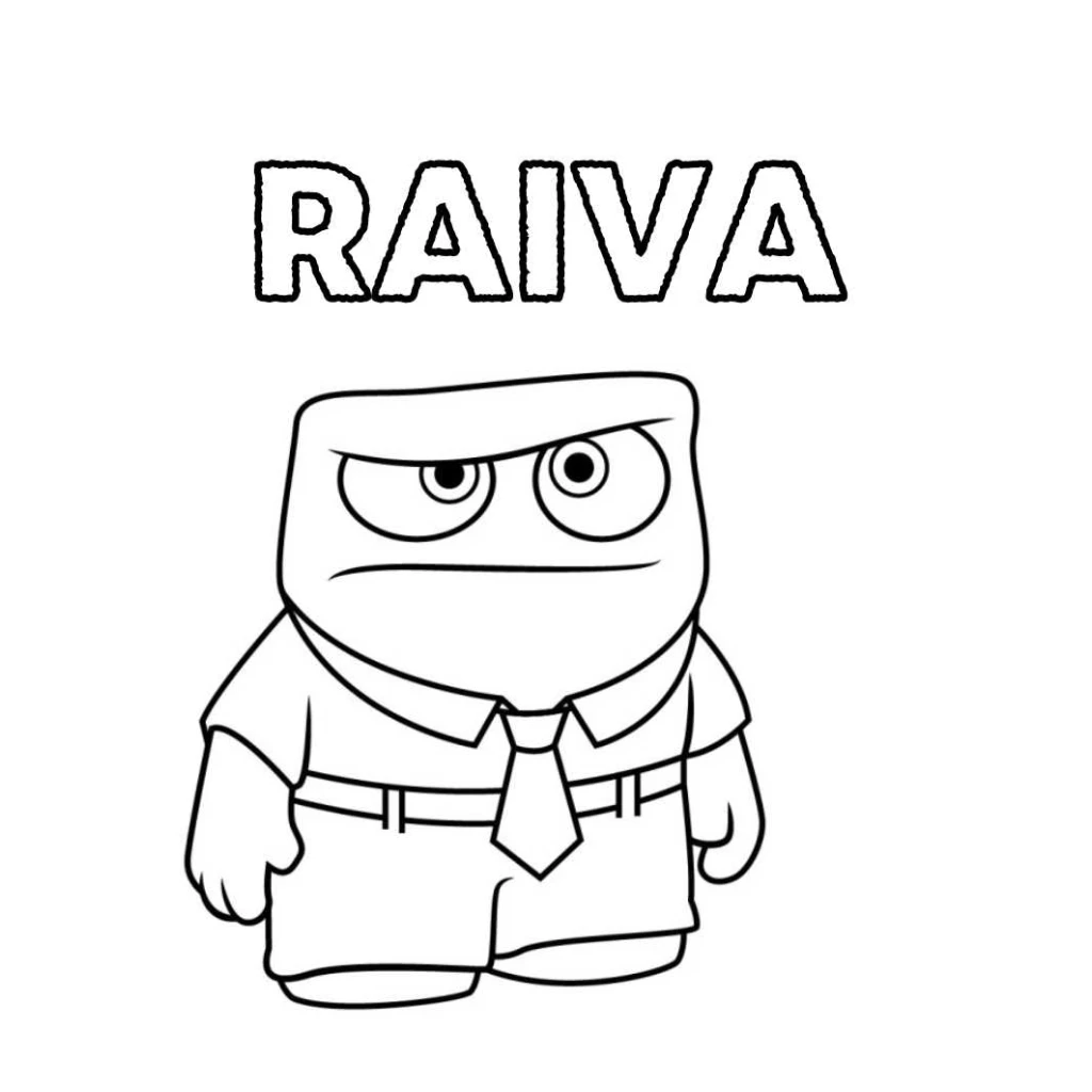 Anger Character from Inside Out coloring page to print for free