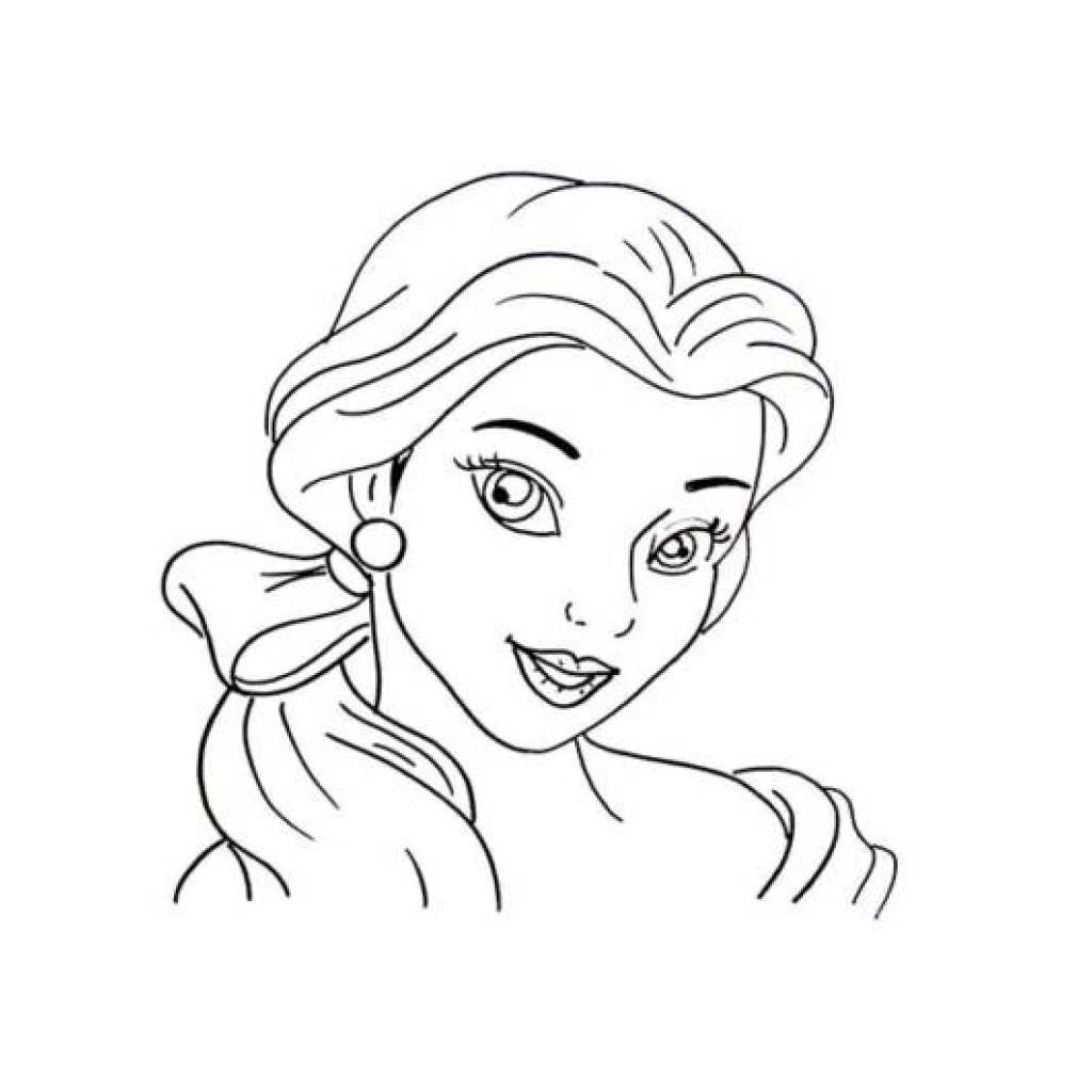 Desenho de Princesa para colorir e imprimir grátis