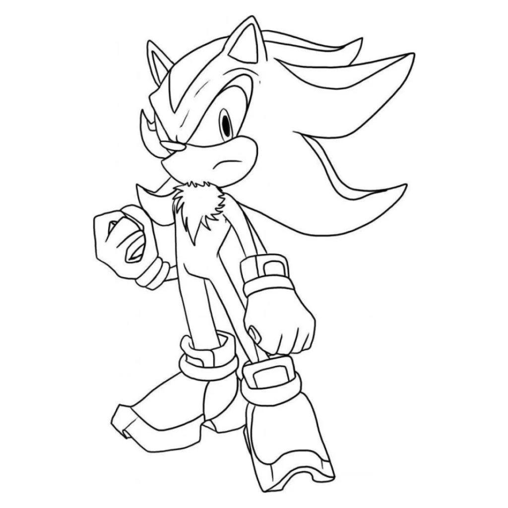 Desenho de Sonic para colorir e imprimir grátis