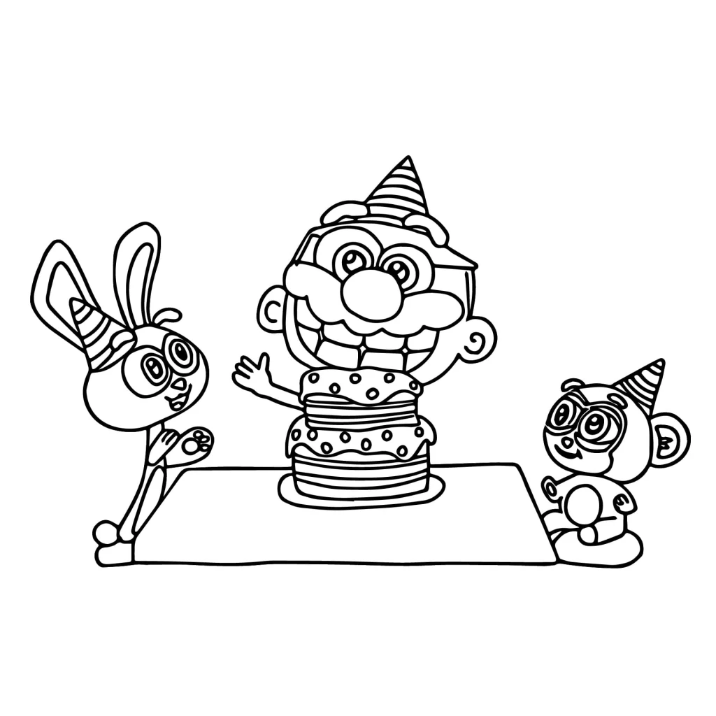 Desenho de Aniversário Do José Comilão para colorir e imprimir grátis