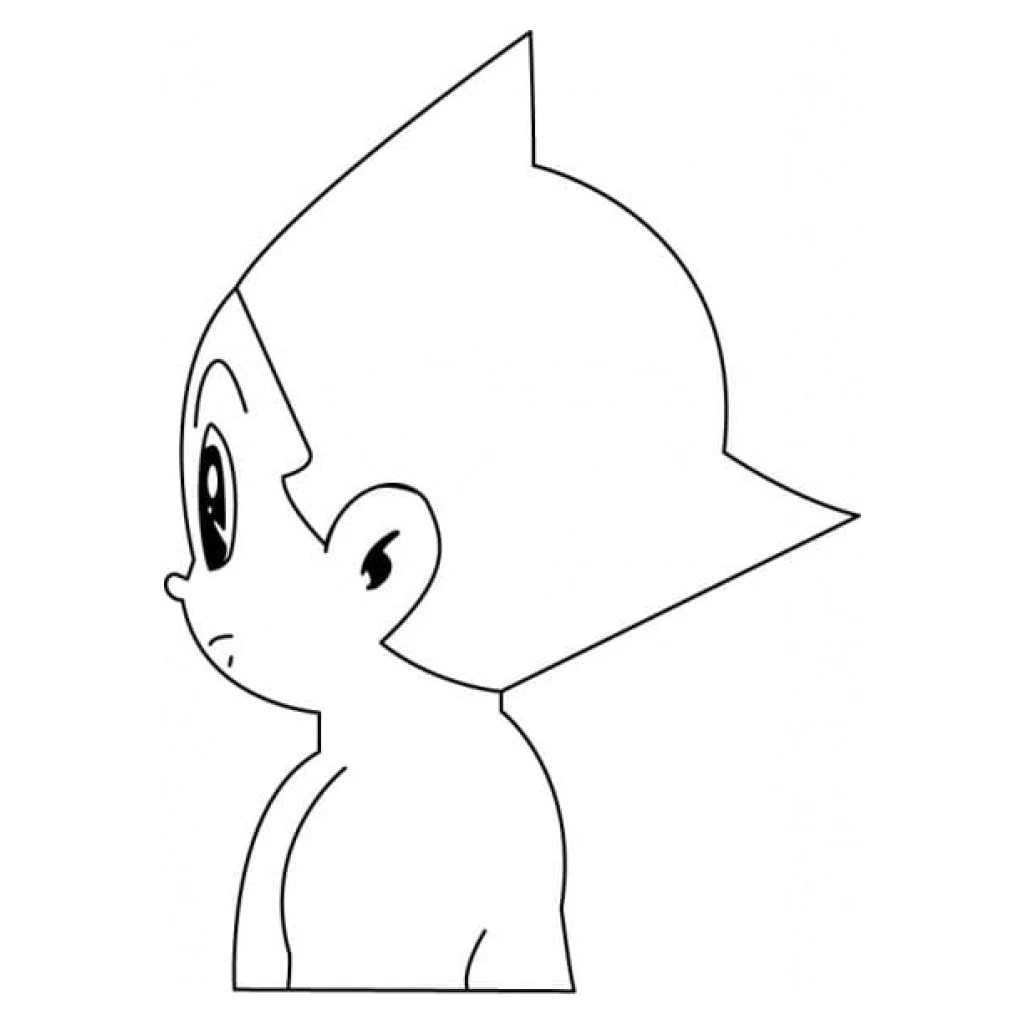 Astro Boy coloring page to print for free