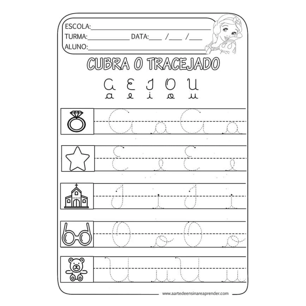 Desenho de Atividades De Aprendizagem Do Alfabeto Para Crianças para colorir e imprimir grátis