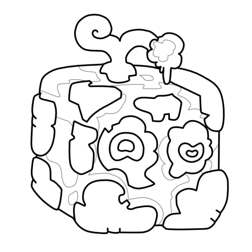 Desenho de Um Cubo Divertido para colorir e imprimir grátis