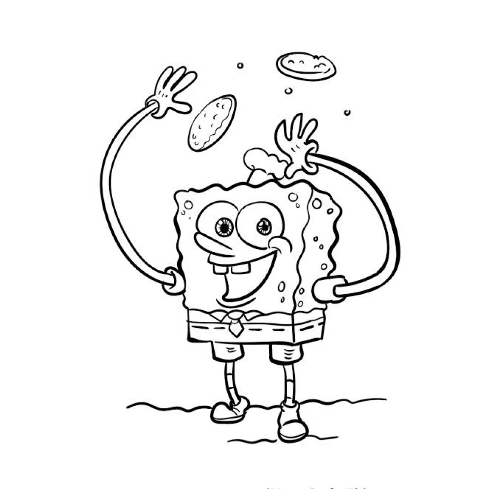 Spongebob Squarepants coloring page to print for free