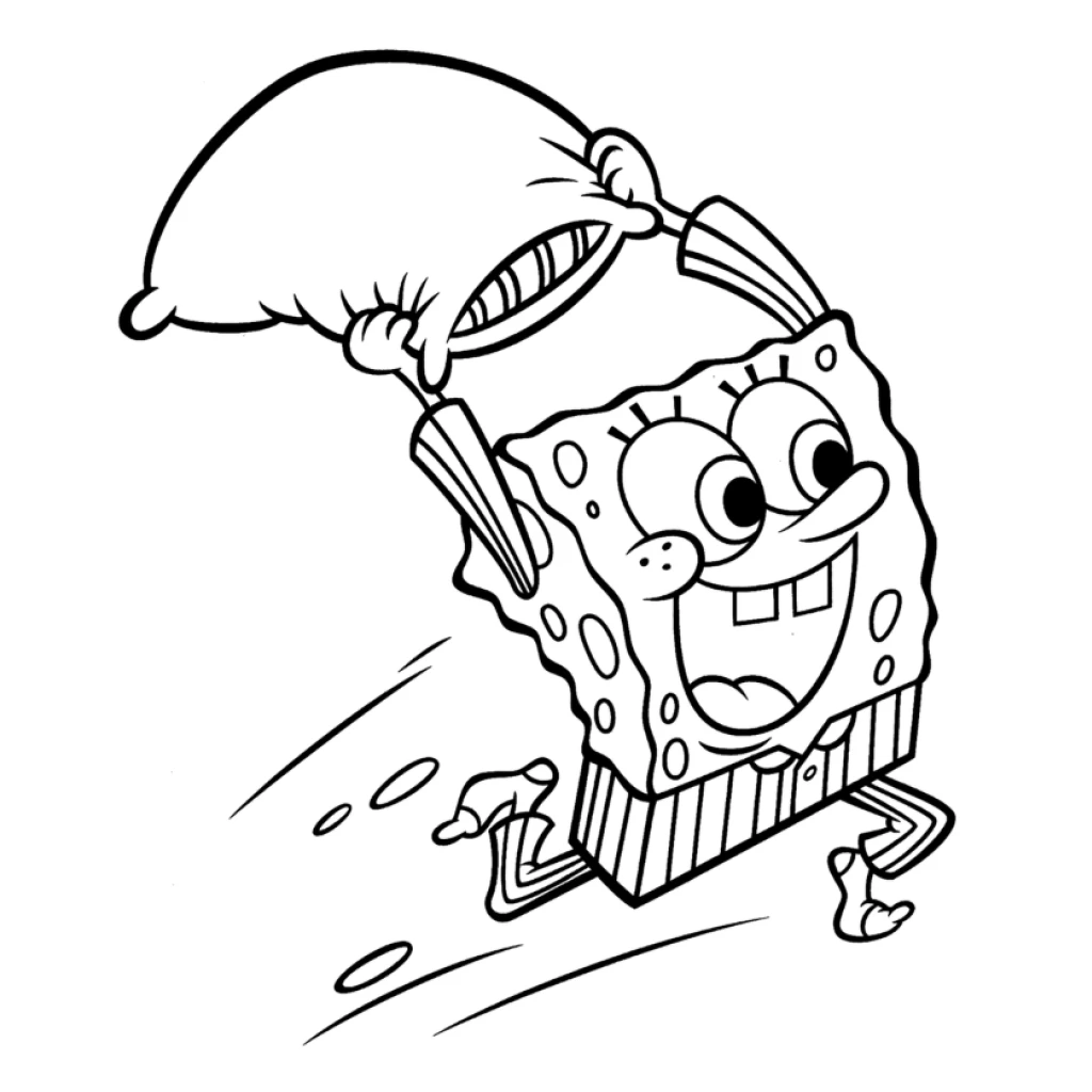 Spongebob Squarepants coloring page to print for free