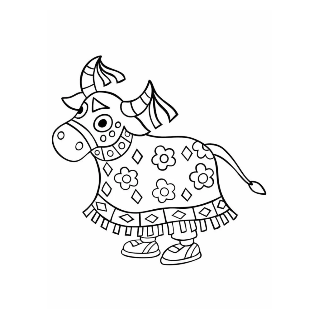 Dibujo de Bumba meu boi para colorear e imprimir gratis