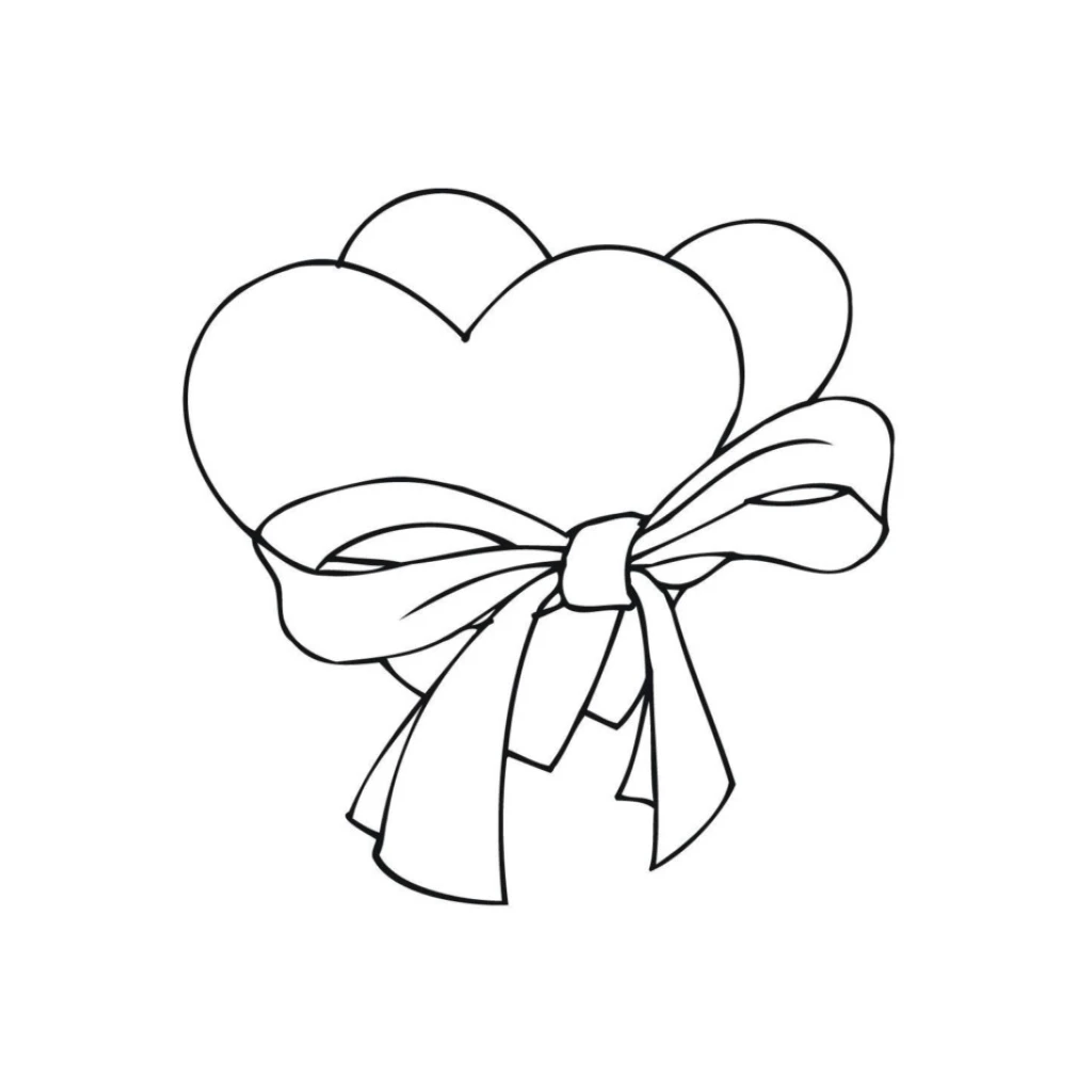 Hearts  Creative Activity coloring page to print for free