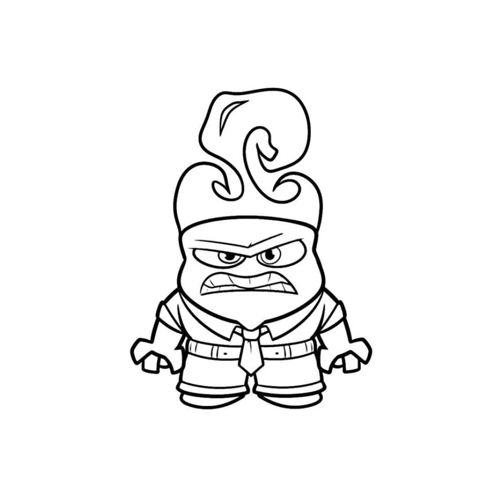 Anger coloring page to print for free