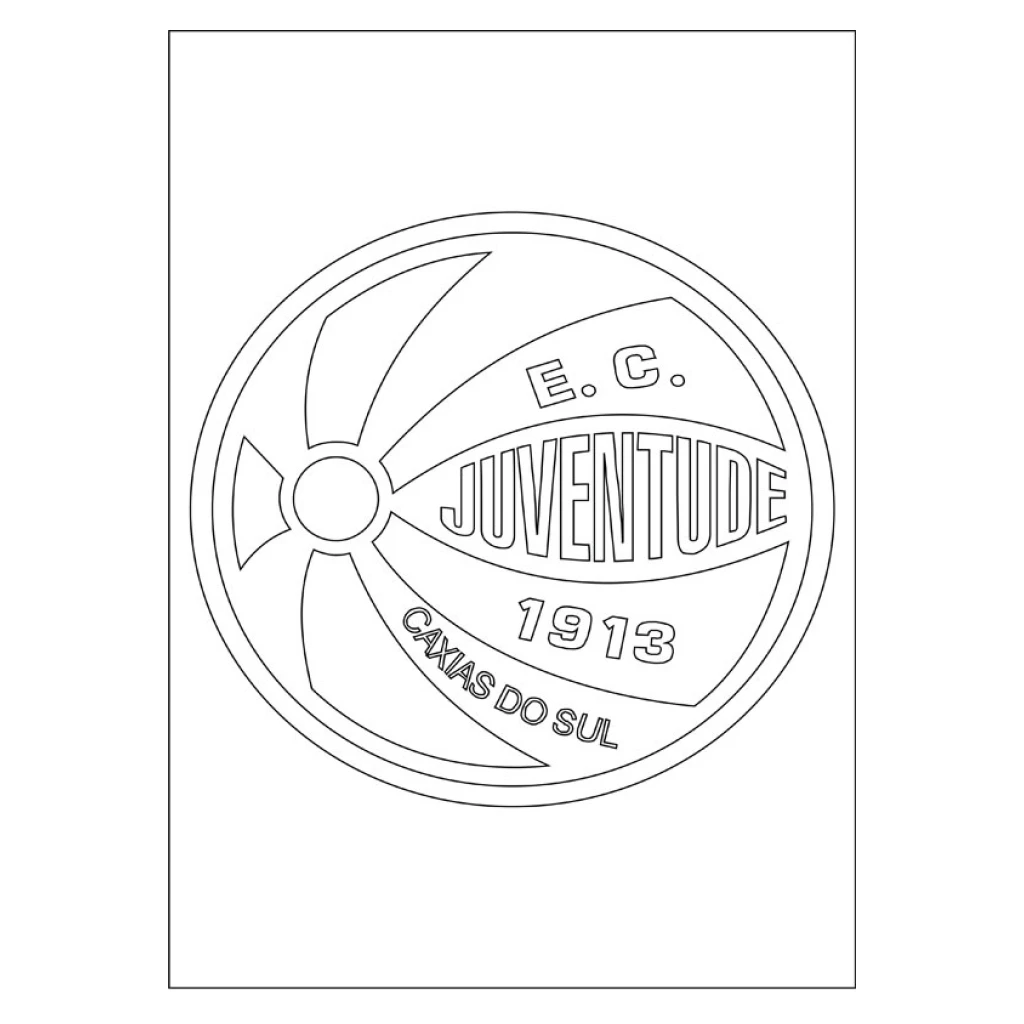 Desenho de Emblema Do E.c. Juventude para colorir e imprimir grátis