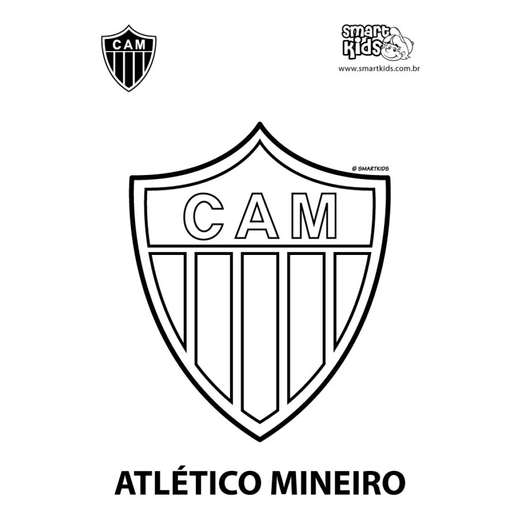 Desenho de Escudo Do Atlético Mineiro para colorir e imprimir grátis