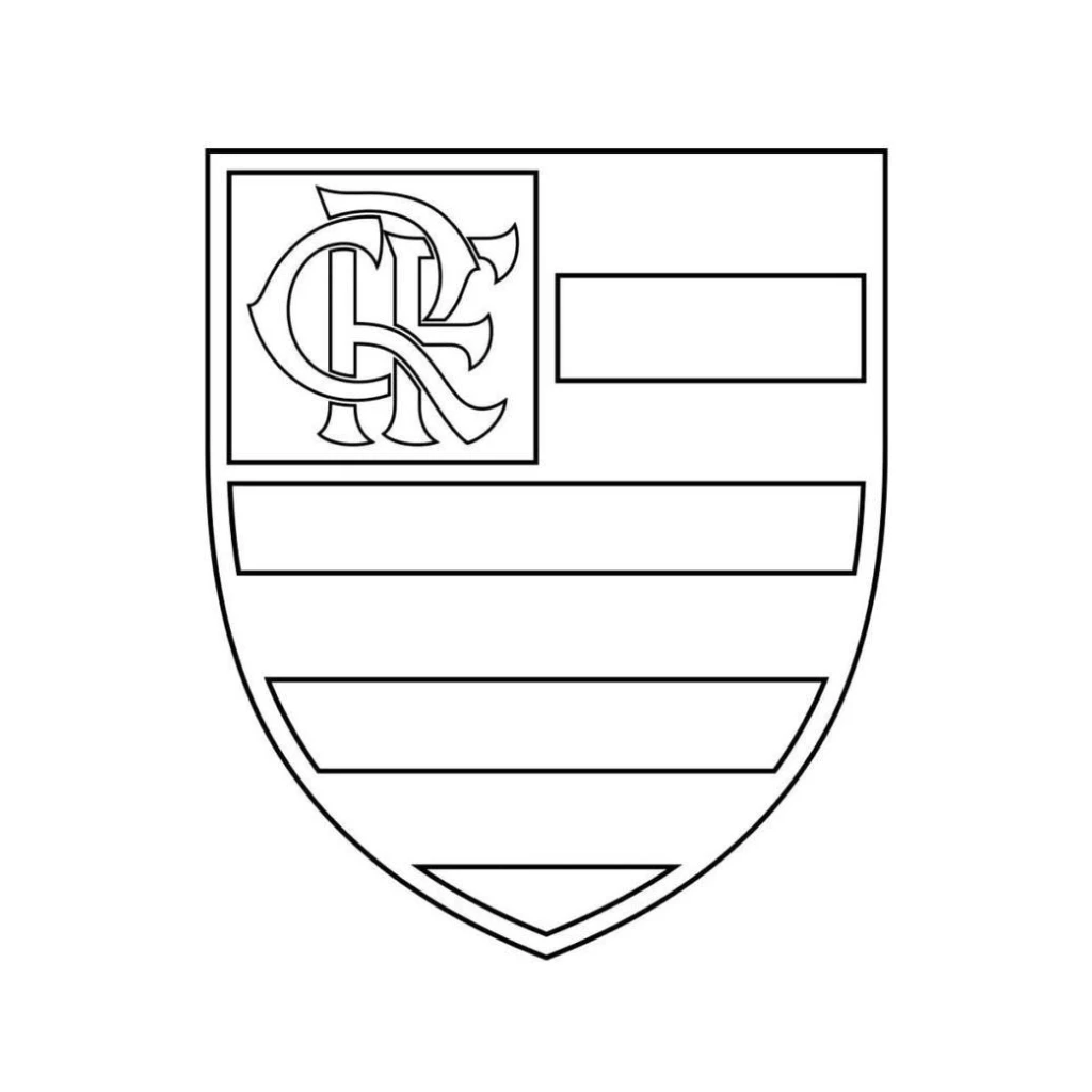 Desenho de Escudo Do Flamengo para colorir e imprimir grátis