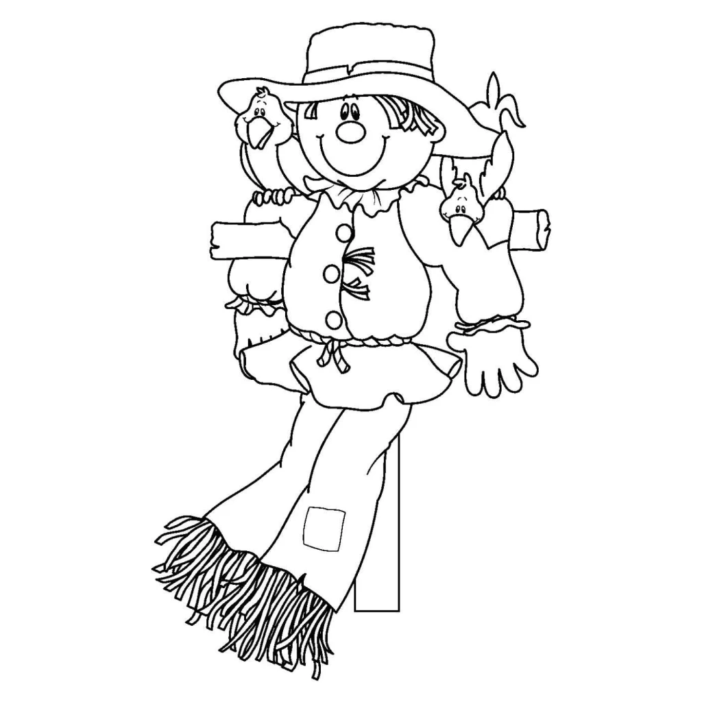 Dibujo de Espantapájaros para colorear e imprimir gratis