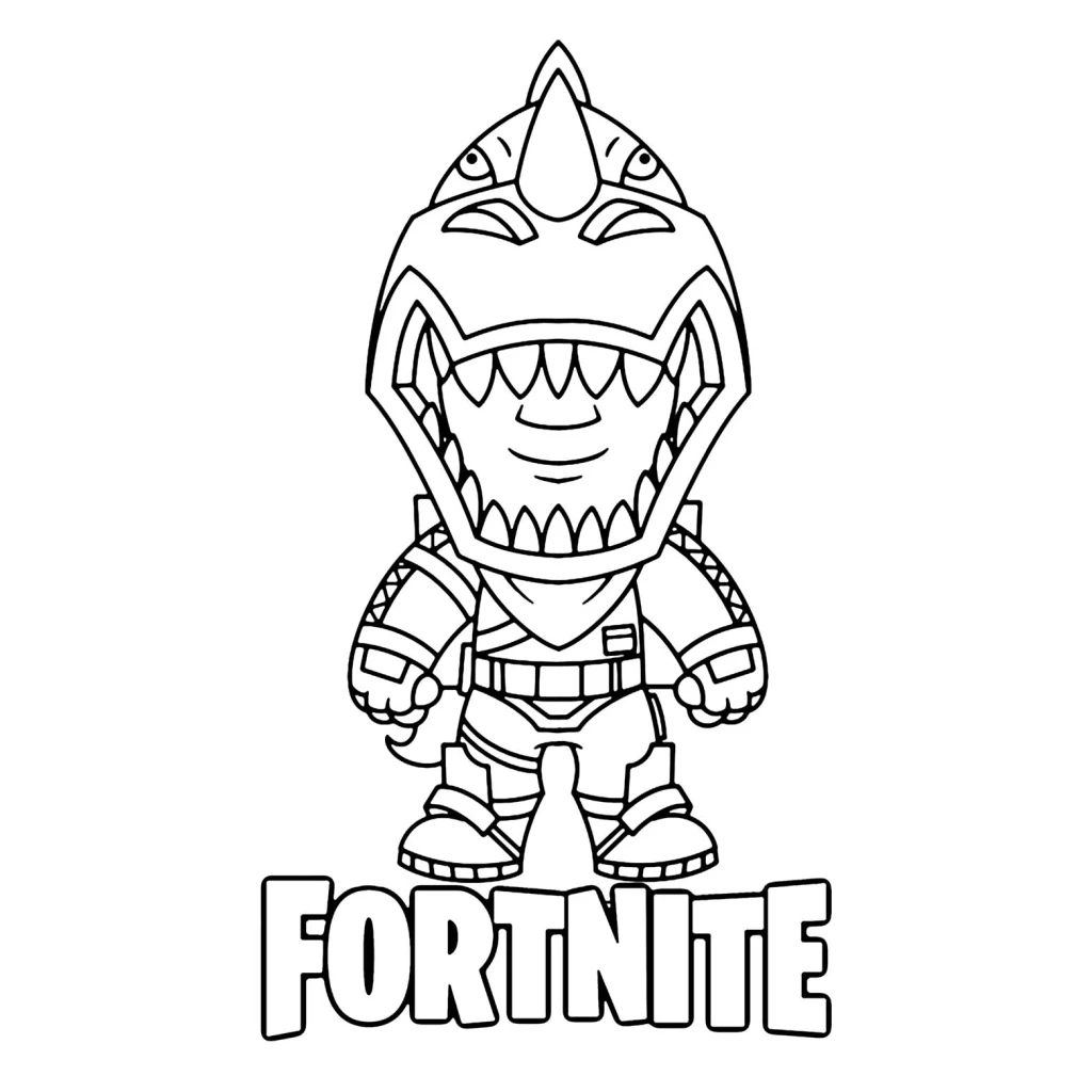 Desenho de Fortnite para colorir e imprimir grátis
