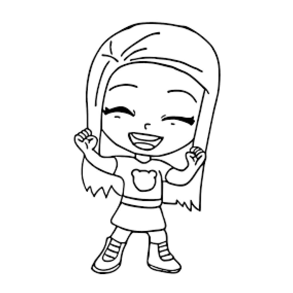 Desenho de Giovana Feliz Luccas Neto para colorir e imprimir grátis