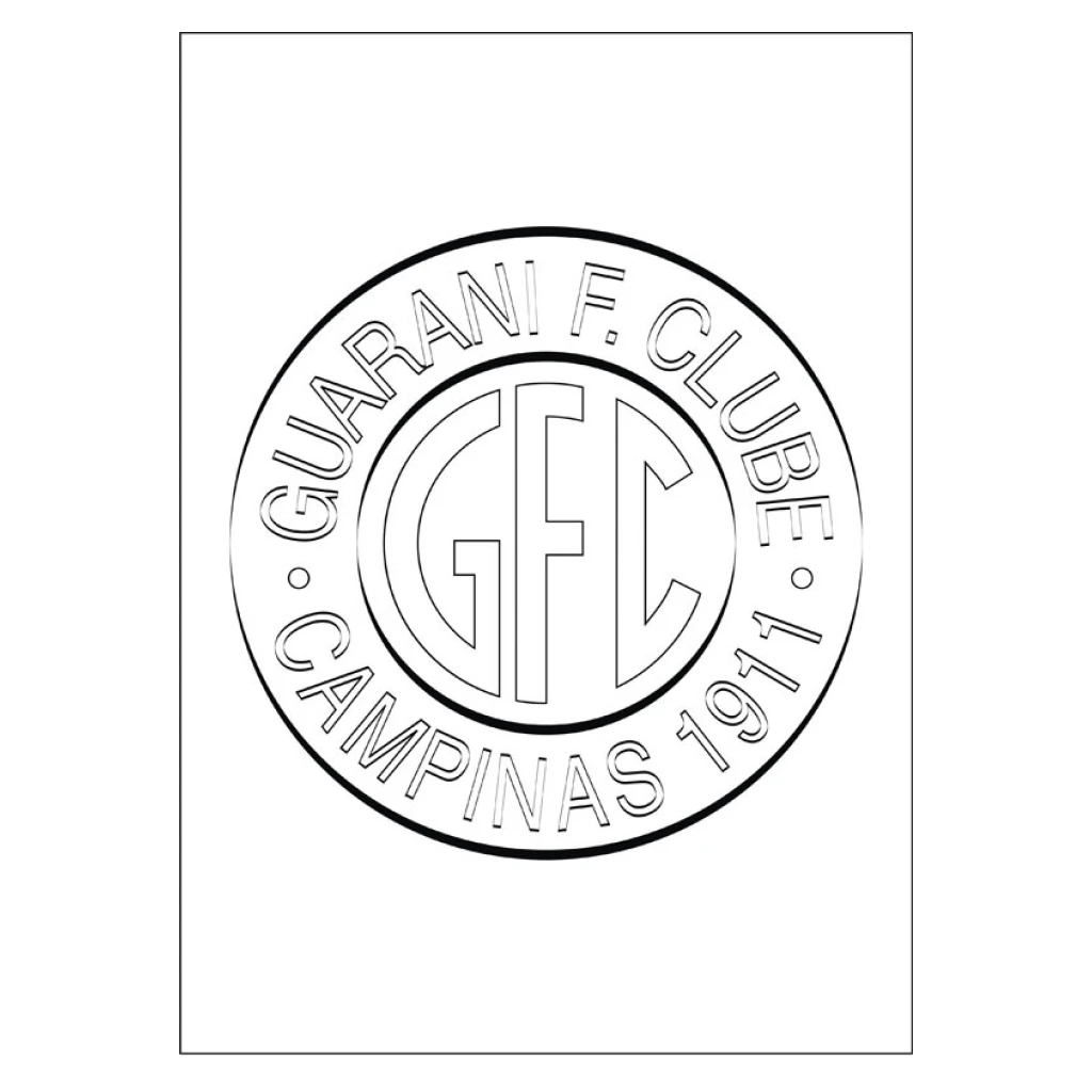 Desenho de Guarani F. C. para colorir e imprimir grátis
