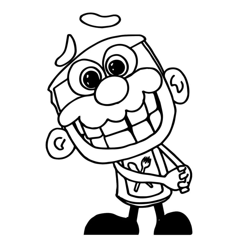Joseph The Glutton coloring page to print for free
