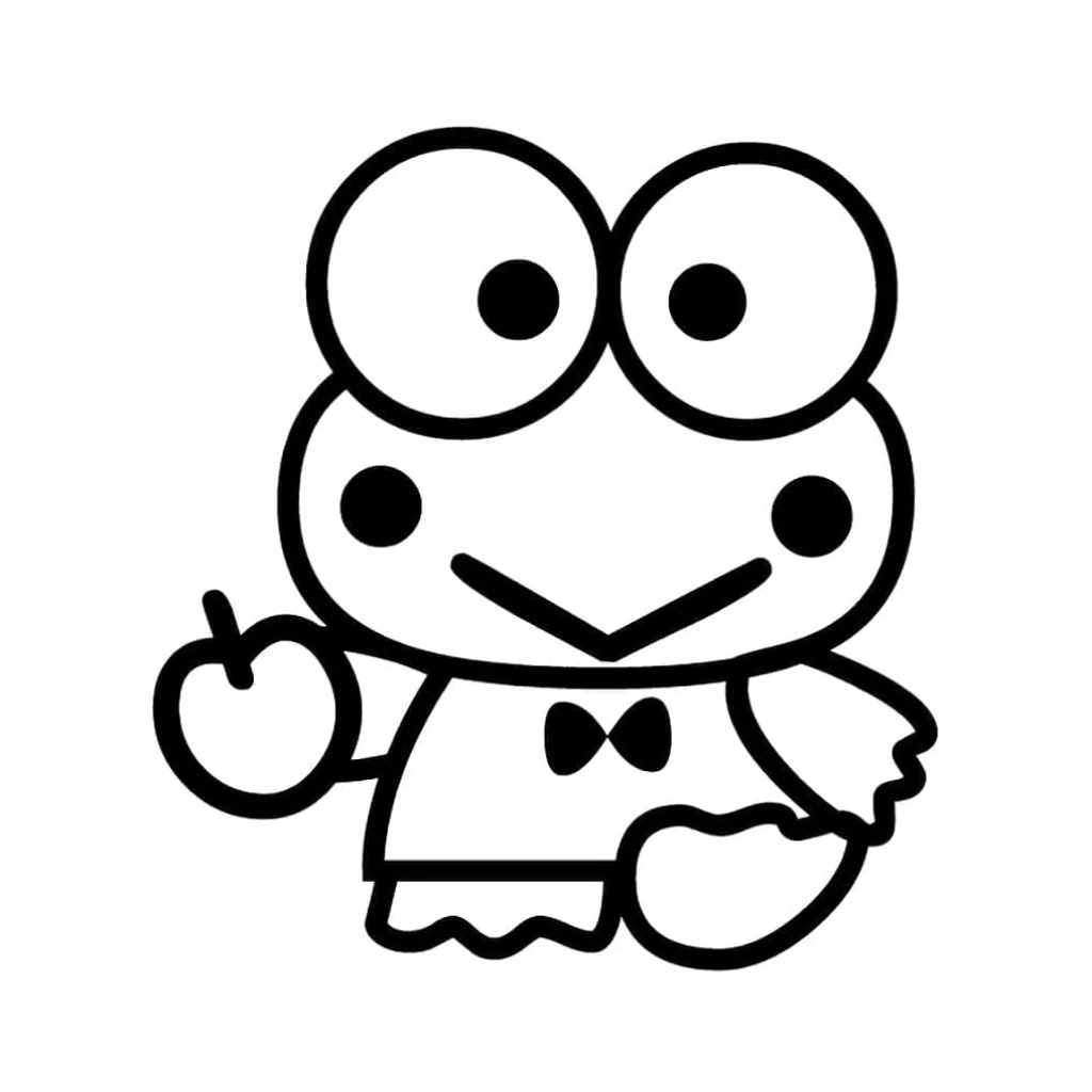 Desenho de Keroppi para colorir e imprimir grátis