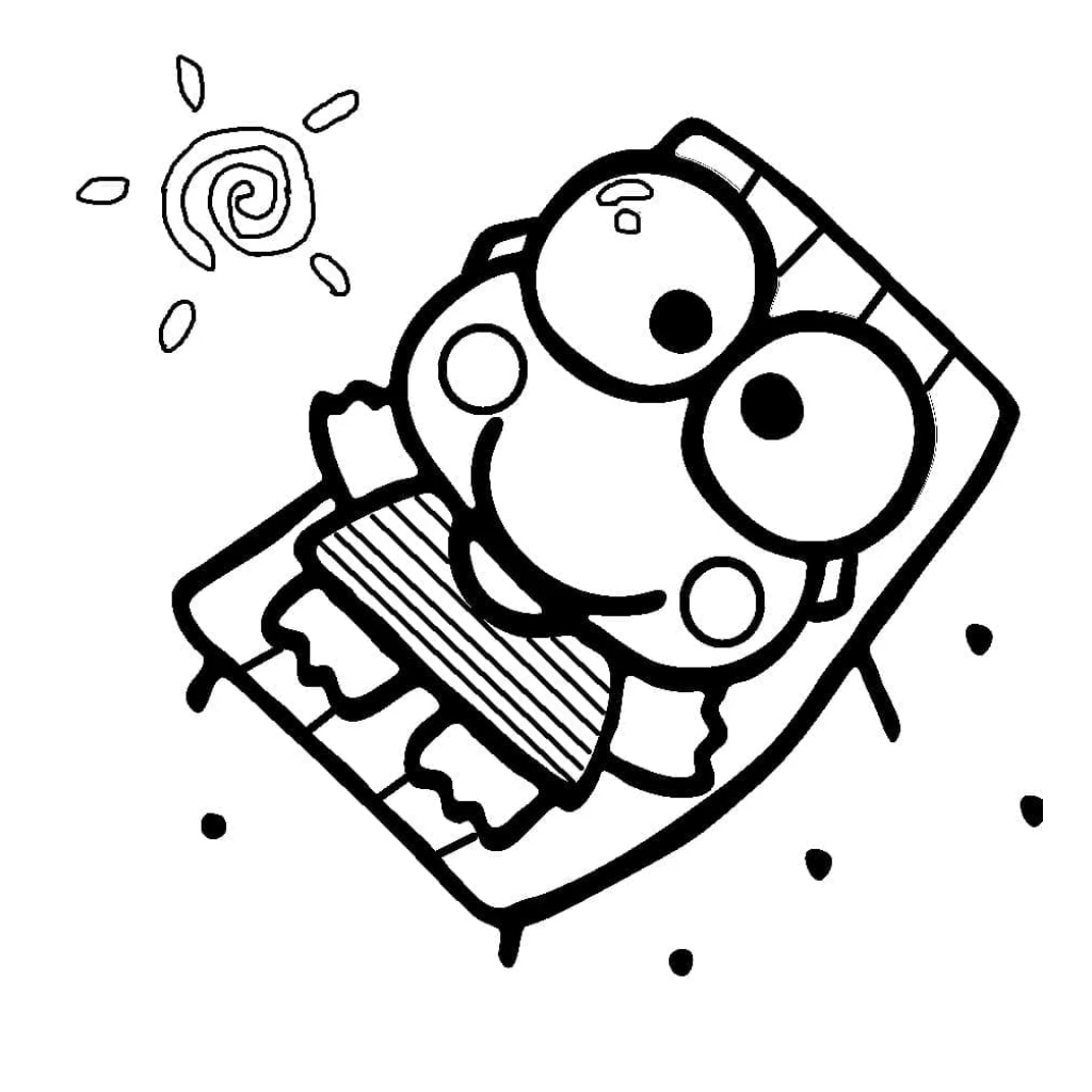 Dibujo de Keroppi para colorear e imprimir gratis
