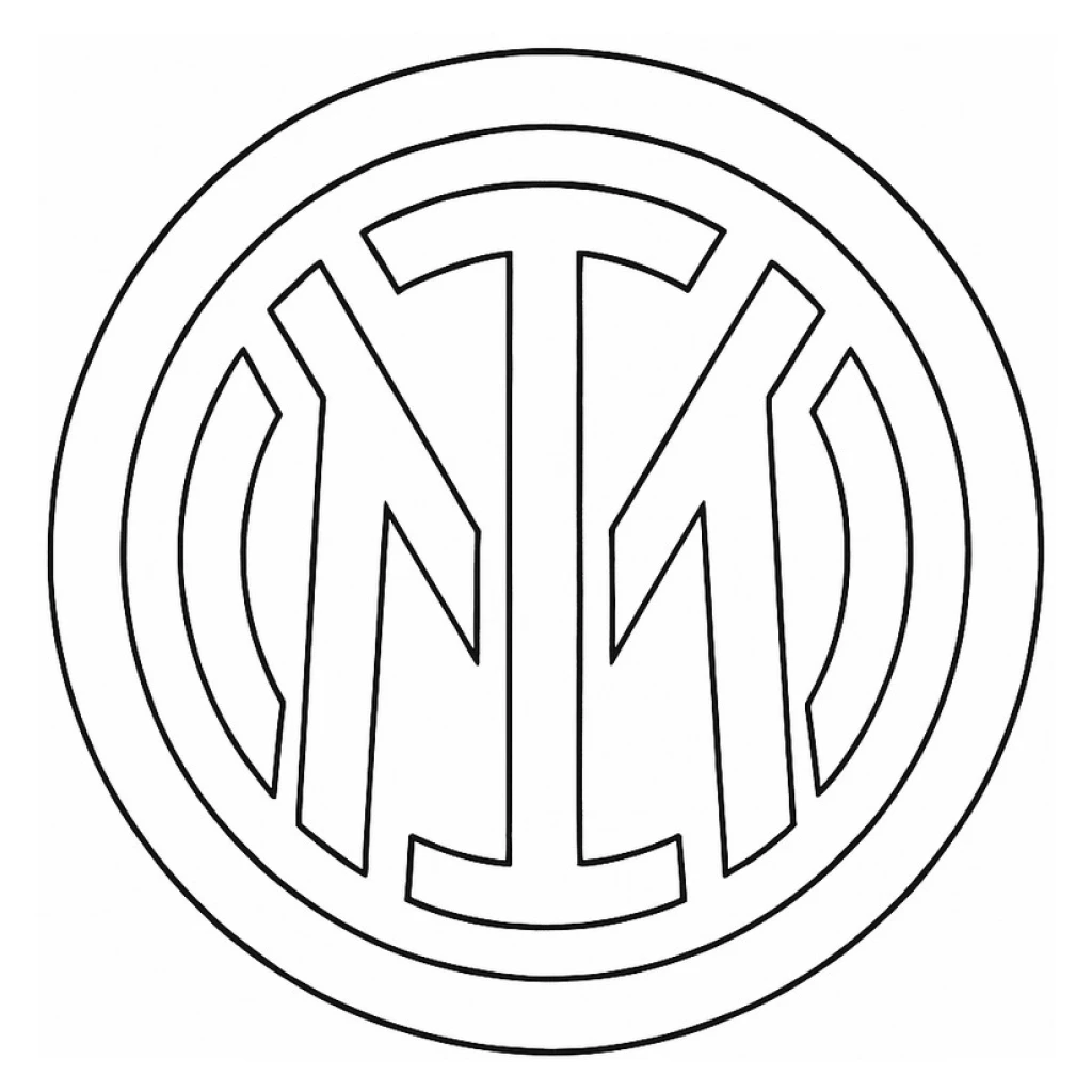 Desenho de Logotipo De Futebol Inter para colorir e imprimir grátis