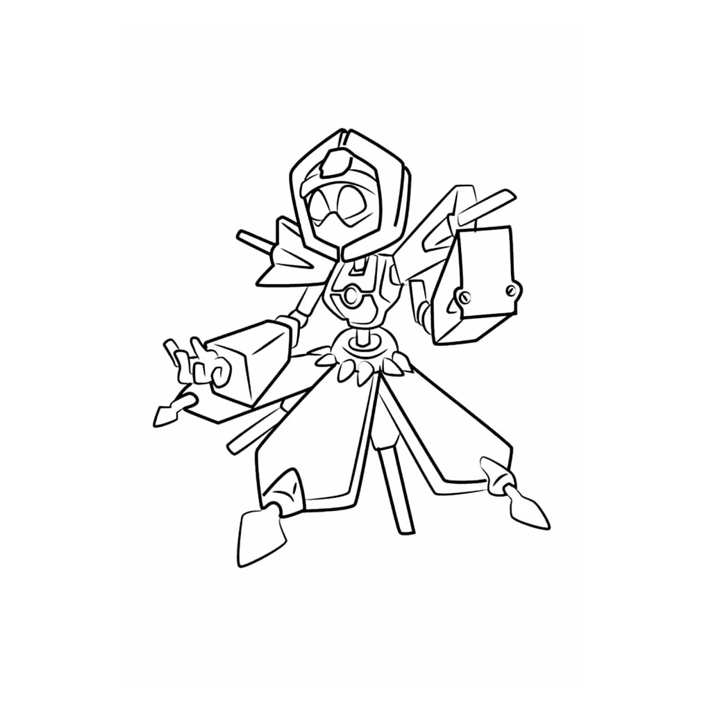 Desenho de Robô para colorir e imprimir grátis