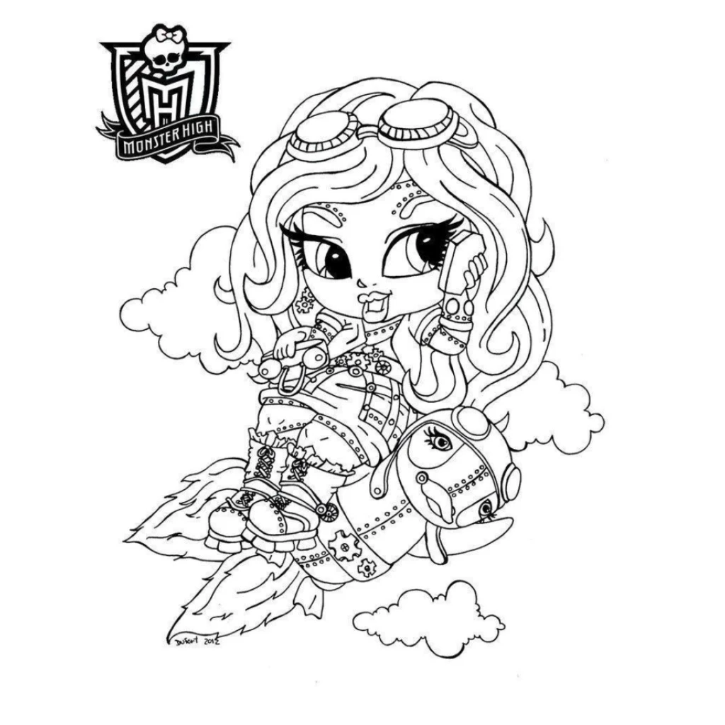 Monster High coloring page to print for free
