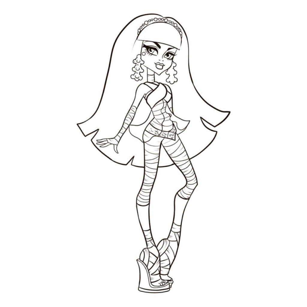 Desenho de Monster High Estilosa para colorir e imprimir grátis
