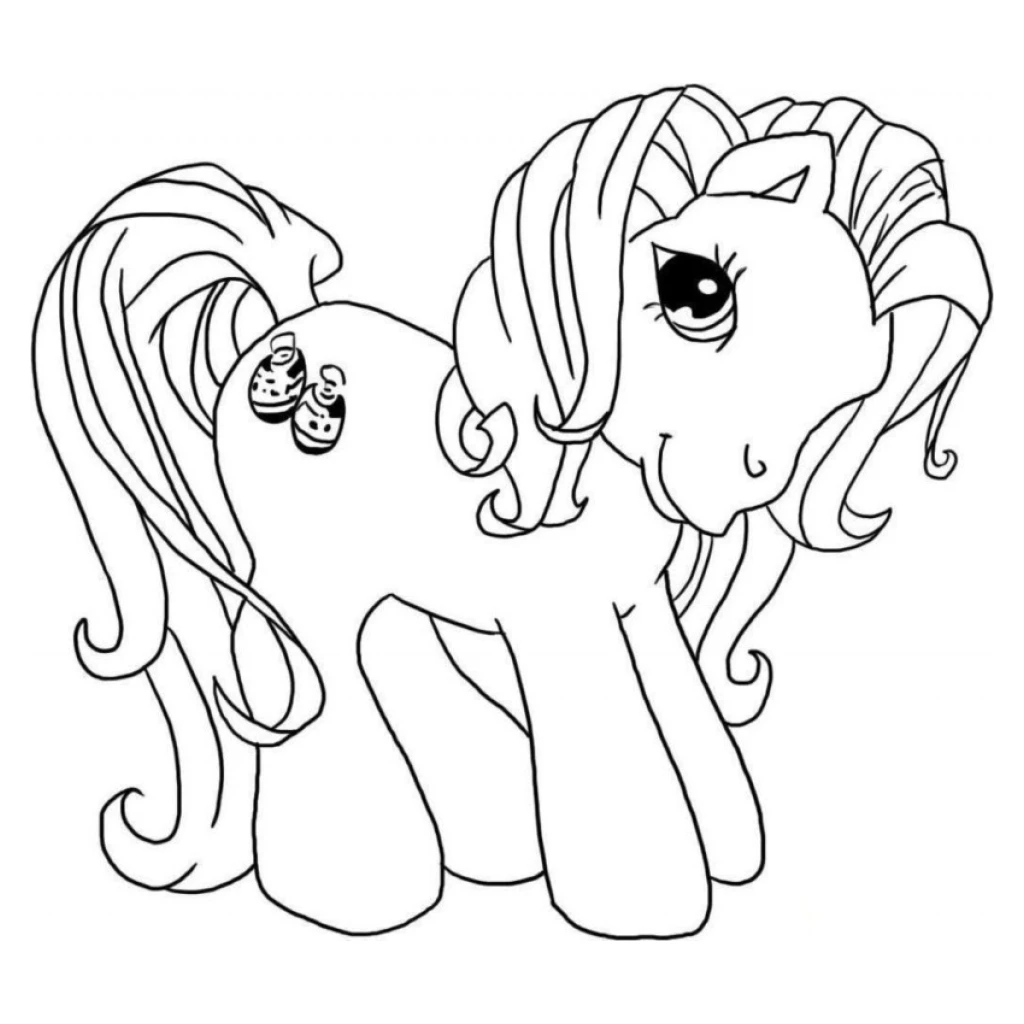 Desenho de My Little Pony para colorir e imprimir grátis