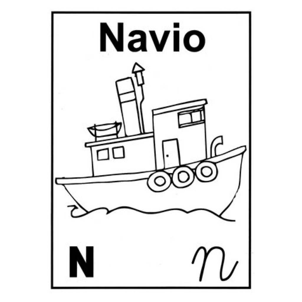 Desenho de Navio para colorir e imprimir grátis
