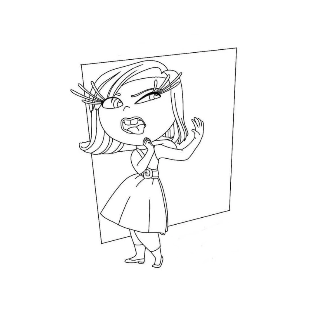 Disgust from Inside Out coloring page to print for free