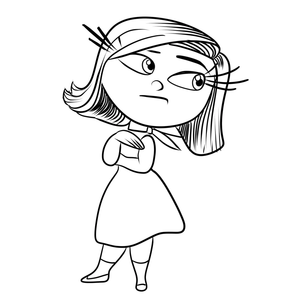 Disgusting from the movie Inside Out coloring page to print for free