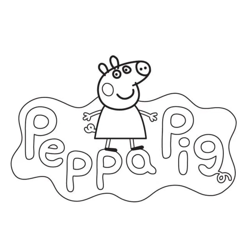 Dibujo de Peppa Pig para colorear e imprimir gratis