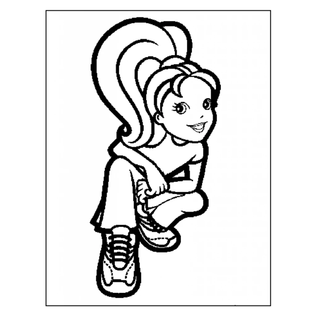 Desenho de Polly Pocket para colorir e imprimir grátis