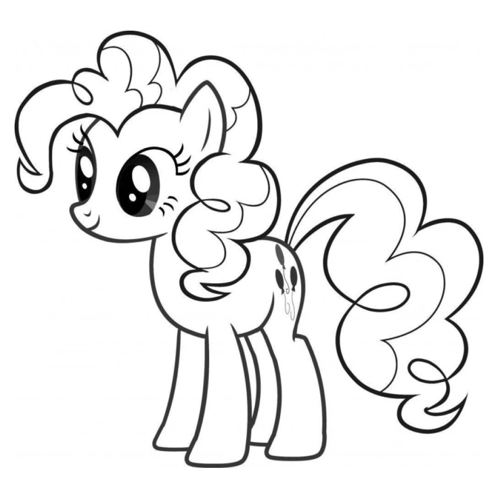 Fun Pony coloring page to print for free