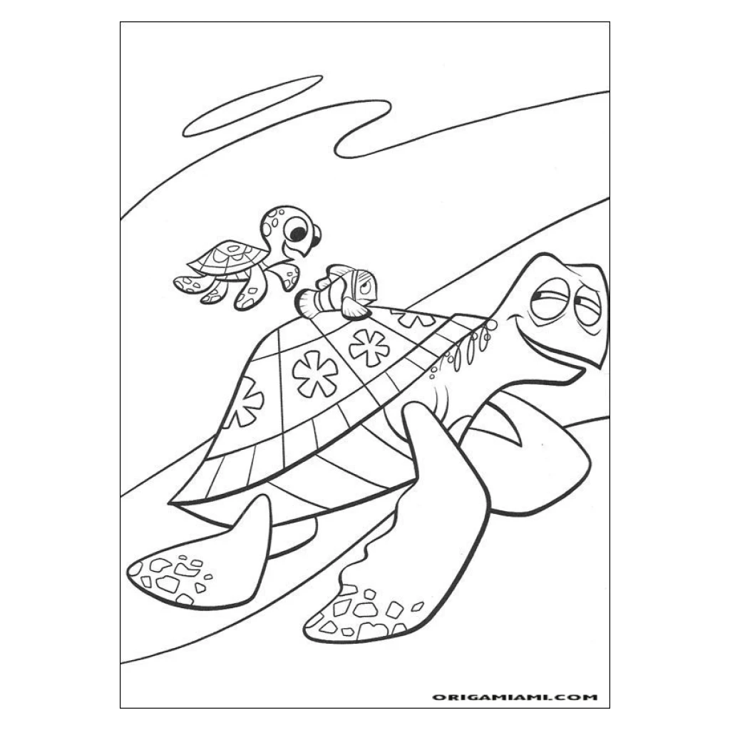 Desenho de Tartarugas Marinhas para colorir e imprimir grátis