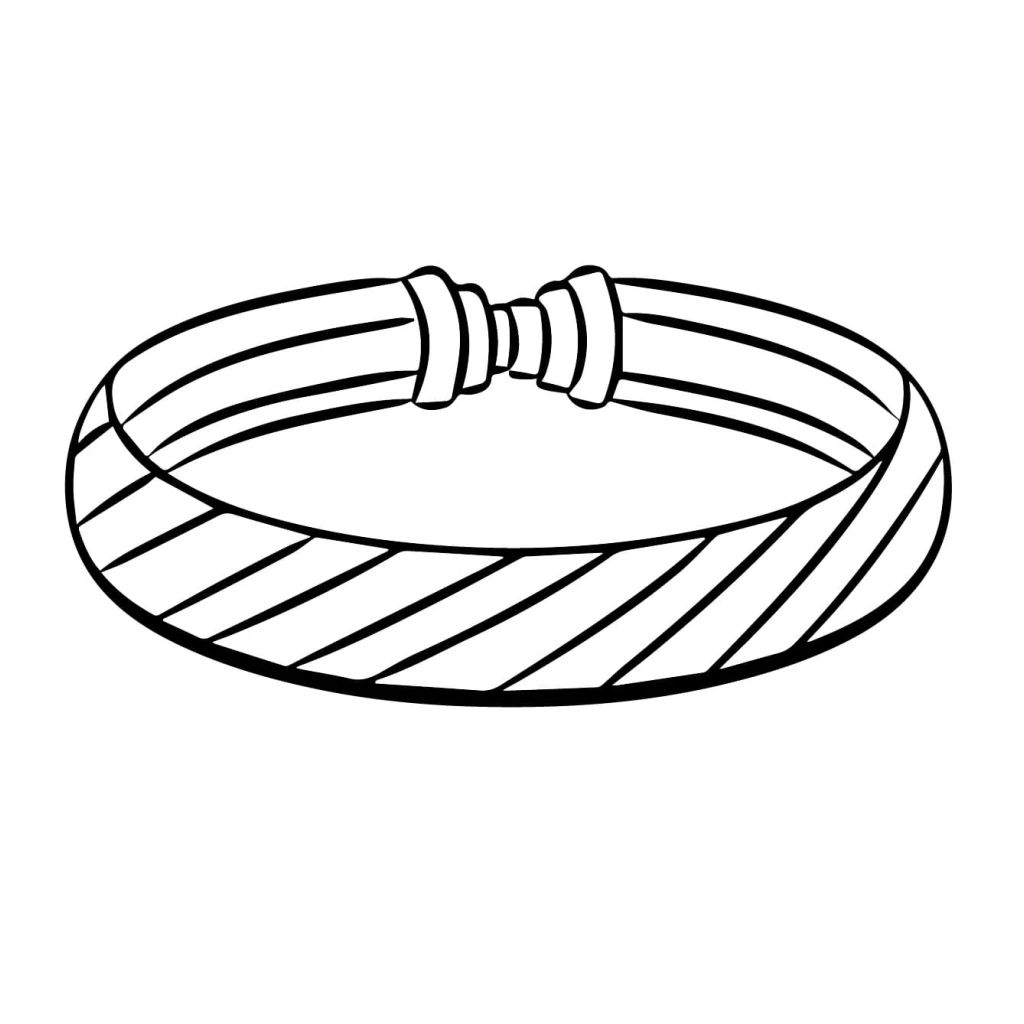 Bracelet coloring page to print for free