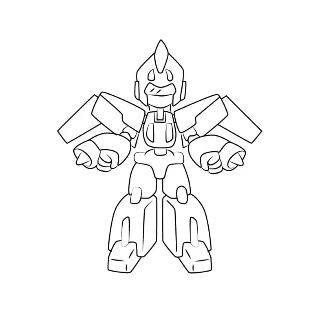 Desenho de Robô medabots  para colorir e imprimir grátis