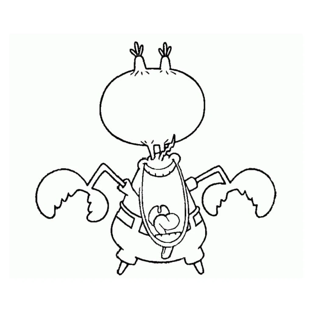 Admiring Crab coloring page to print for free