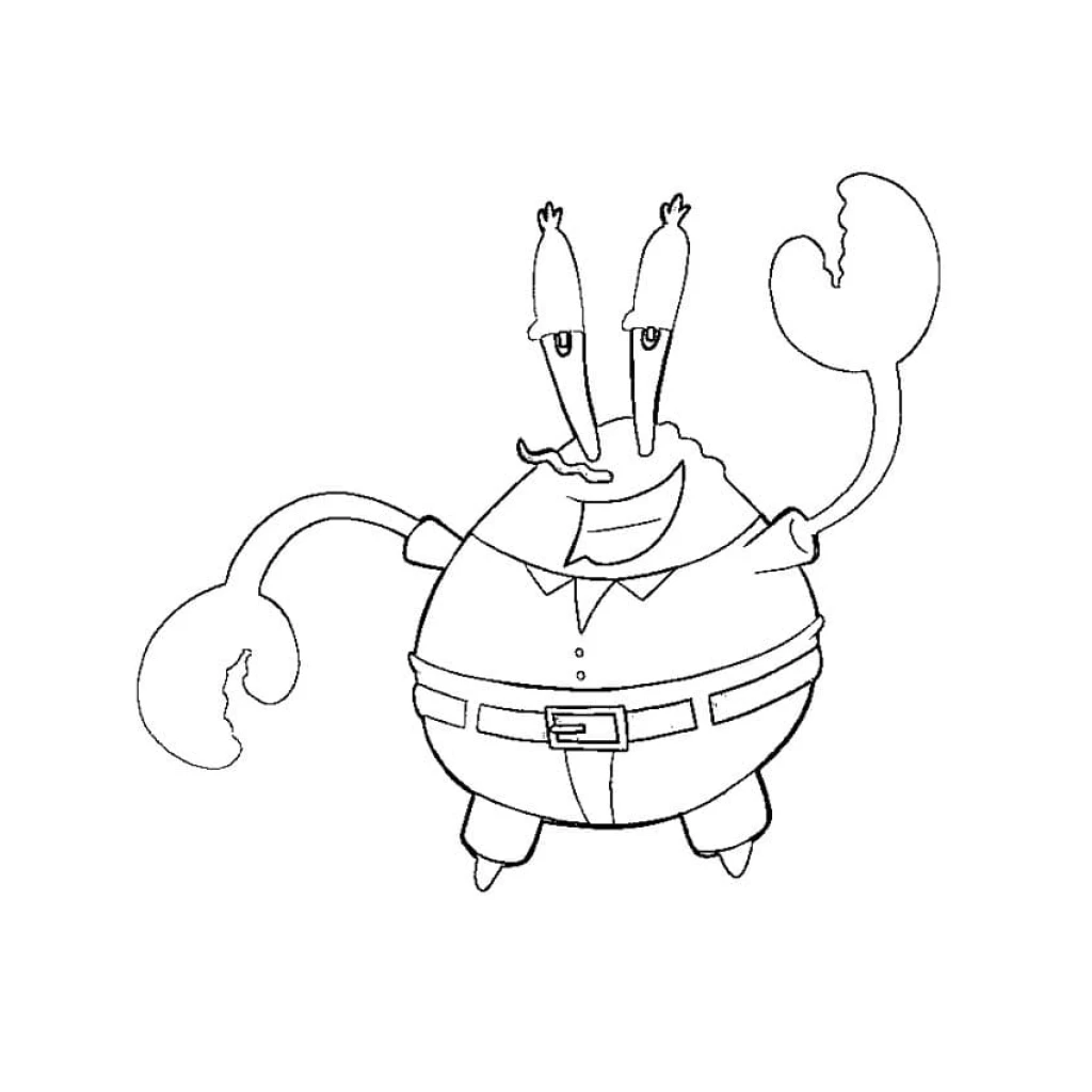 Crab ascending coloring page to print for free