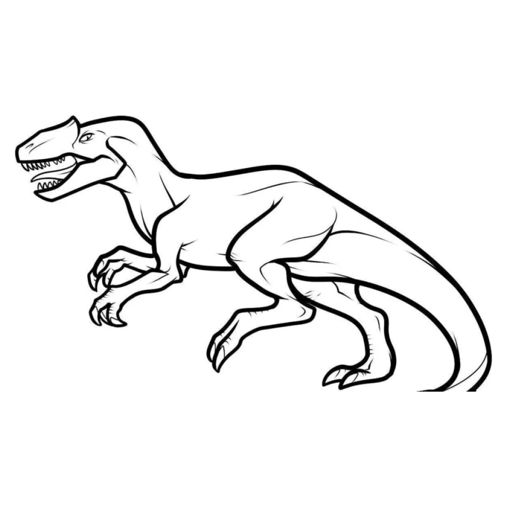 Tyrannosaurus Rex coloring page to print for free