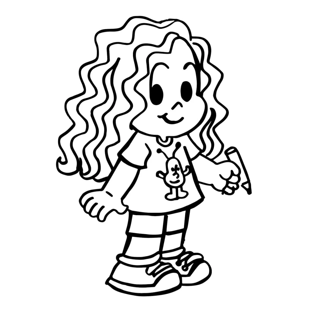 Dibujo de La Pandilla De Mónica  Marina para colorear e imprimir gratis