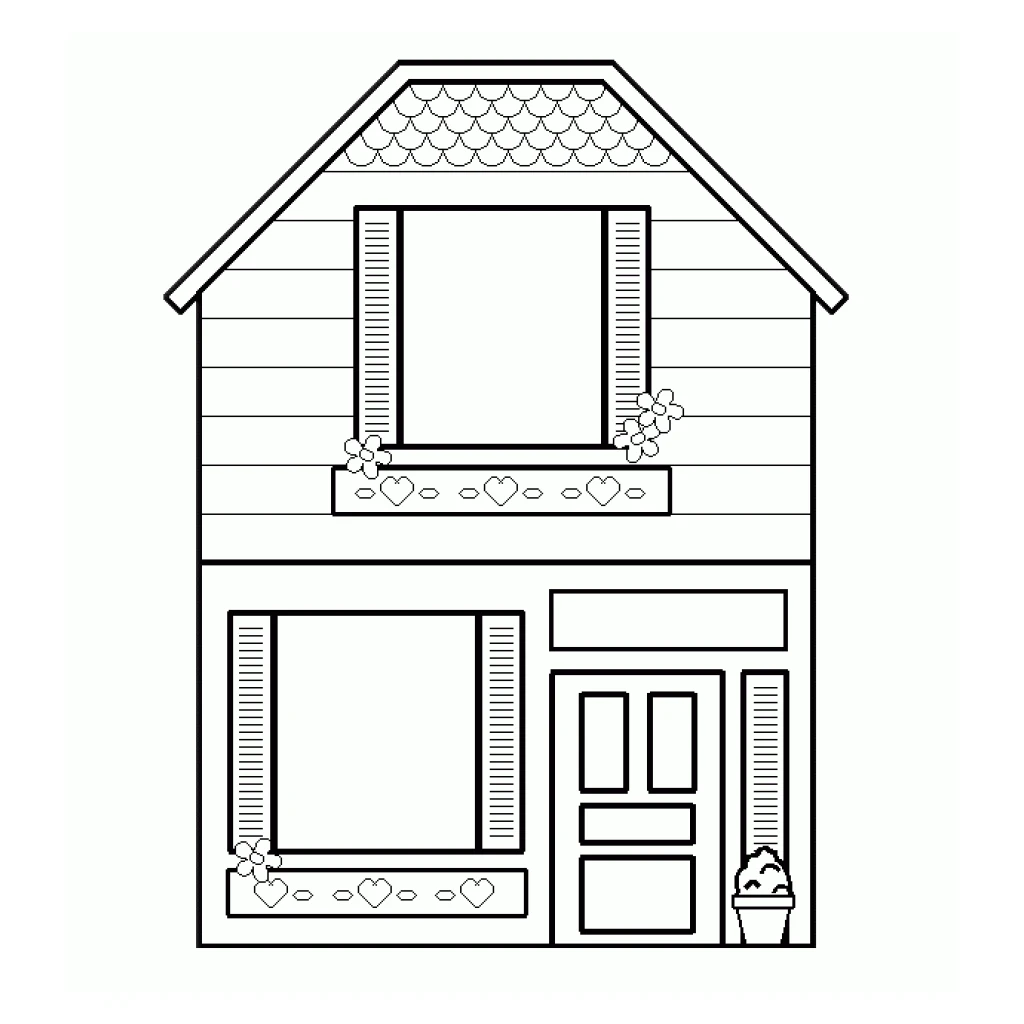 Dibujo de Casa para colorear e imprimir gratis