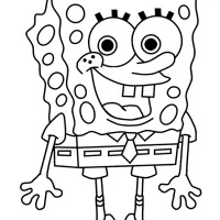 Bob esponja alegre