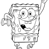Bob Esponja fazendo exercícios