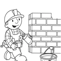 Bob o Construtor reformando muro