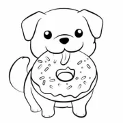 Cachorro Fofo Com Donut